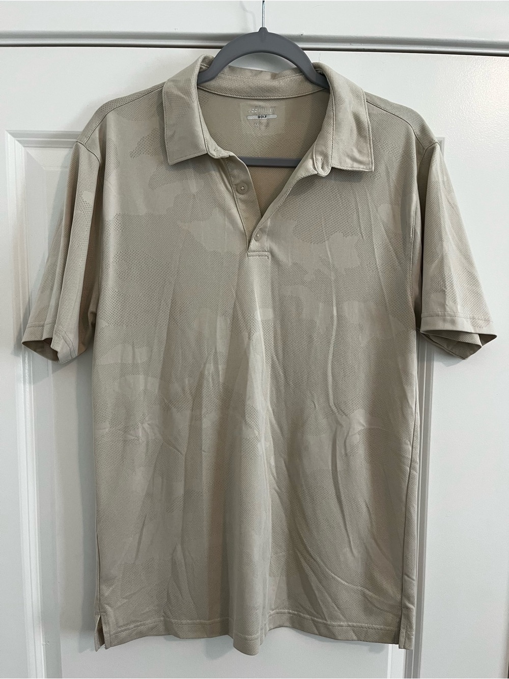 bcg Beige Short-Sleeve Polo Shirt